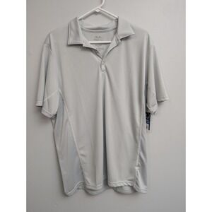 B1 NEW Huk Performance Polo Shirt Light Green mens Size L Short Sleeve